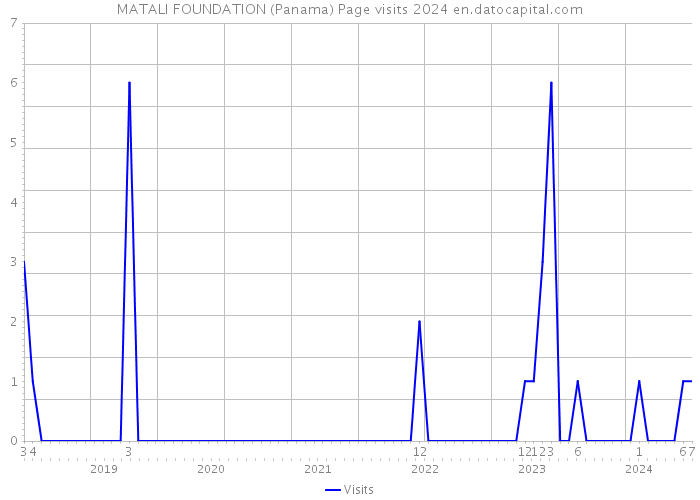 MATALI FOUNDATION (Panama) Page visits 2024 