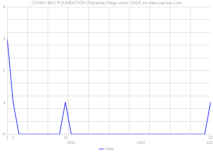 GONAV BAY FOUNDATION (Panama) Page visits 2024 