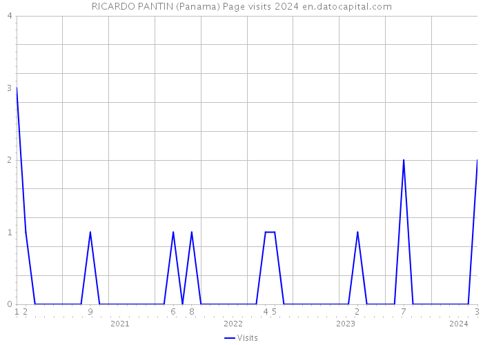 RICARDO PANTIN (Panama) Page visits 2024 