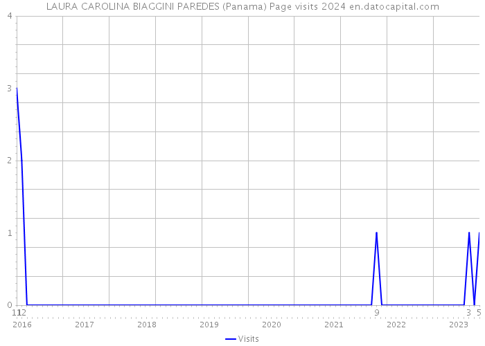 LAURA CAROLINA BIAGGINI PAREDES (Panama) Page visits 2024 