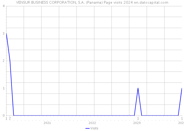 VENSUR BUSINESS CORPORATION, S.A. (Panama) Page visits 2024 