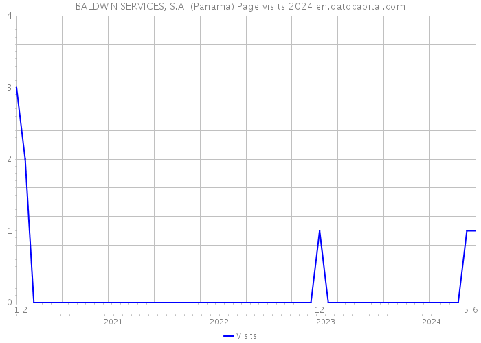 BALDWIN SERVICES, S.A. (Panama) Page visits 2024 
