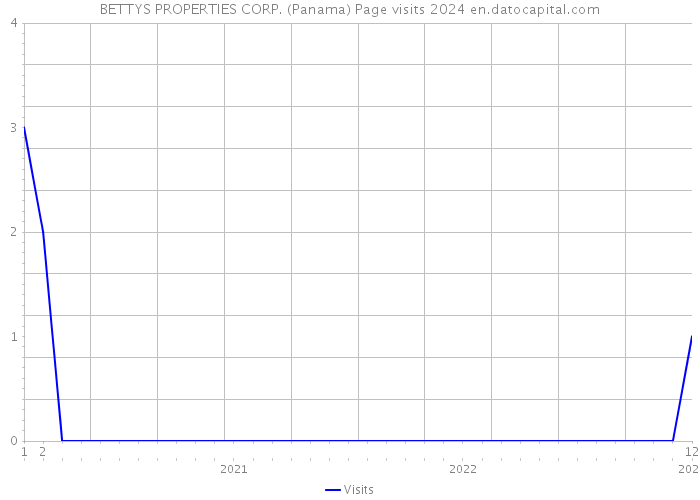 BETTYS PROPERTIES CORP. (Panama) Page visits 2024 