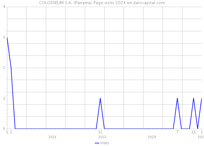 COLOSSEUM S.A. (Panama) Page visits 2024 