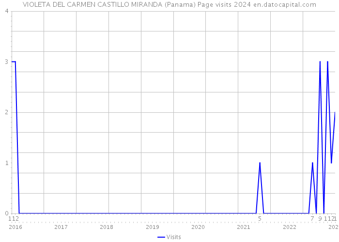 VIOLETA DEL CARMEN CASTILLO MIRANDA (Panama) Page visits 2024 