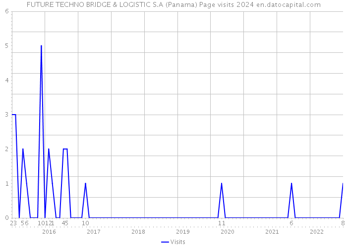 FUTURE TECHNO BRIDGE & LOGISTIC S.A (Panama) Page visits 2024 