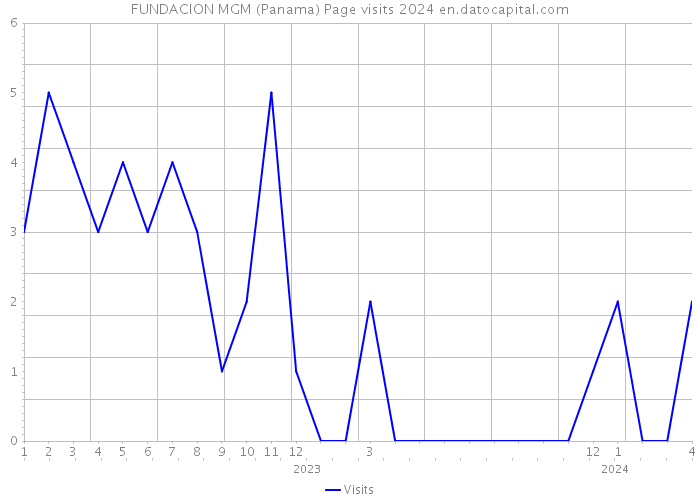 FUNDACION MGM (Panama) Page visits 2024 