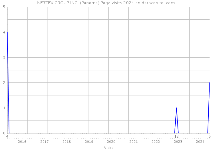 NERTEX GROUP INC. (Panama) Page visits 2024 