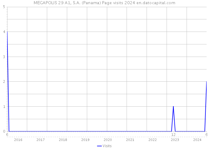 MEGAPOLIS 29 A1, S.A. (Panama) Page visits 2024 