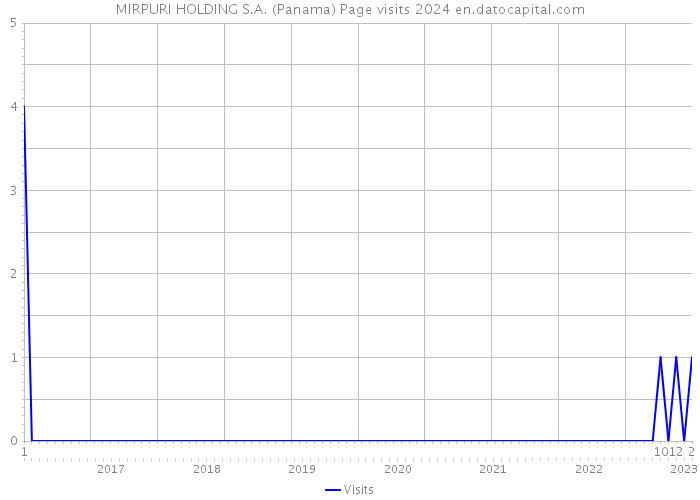 MIRPURI HOLDING S.A. (Panama) Page visits 2024 