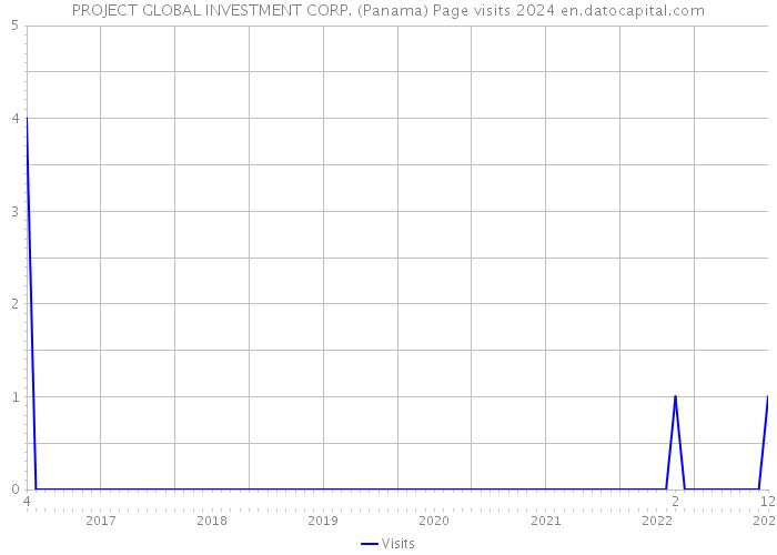 PROJECT GLOBAL INVESTMENT CORP. (Panama) Page visits 2024 