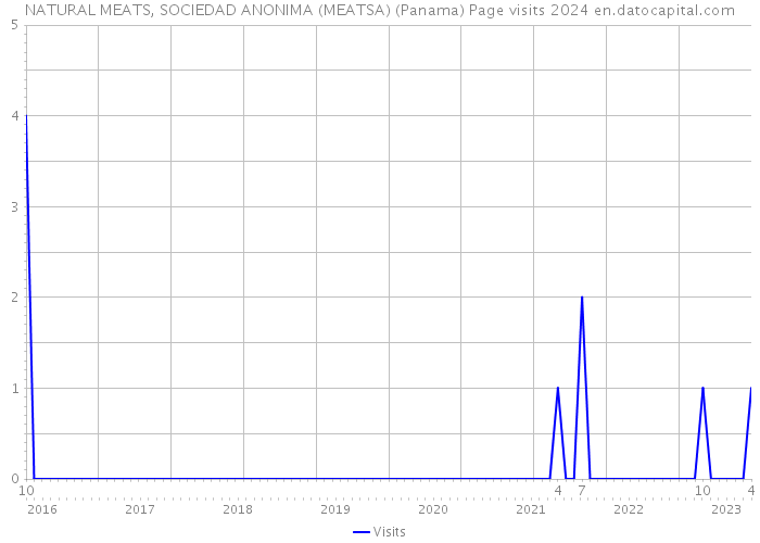 NATURAL MEATS, SOCIEDAD ANONIMA (MEATSA) (Panama) Page visits 2024 