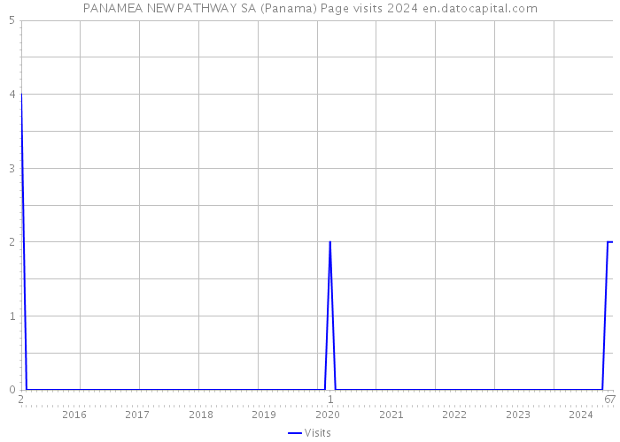 PANAMEA NEW PATHWAY SA (Panama) Page visits 2024 