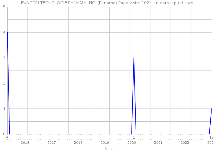 EXAGON TECNOLOGIE PANAMA INC. (Panama) Page visits 2024 