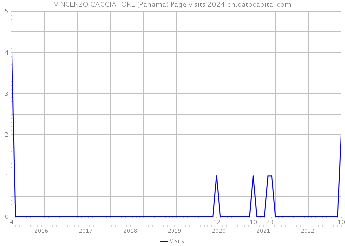 VINCENZO CACCIATORE (Panama) Page visits 2024 