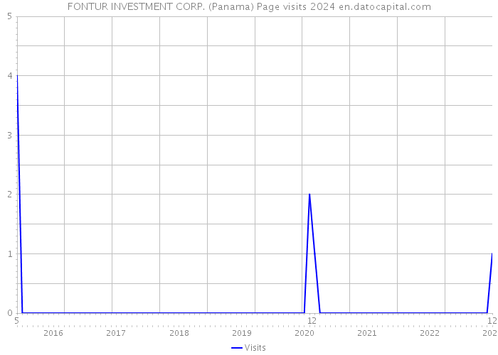 FONTUR INVESTMENT CORP. (Panama) Page visits 2024 