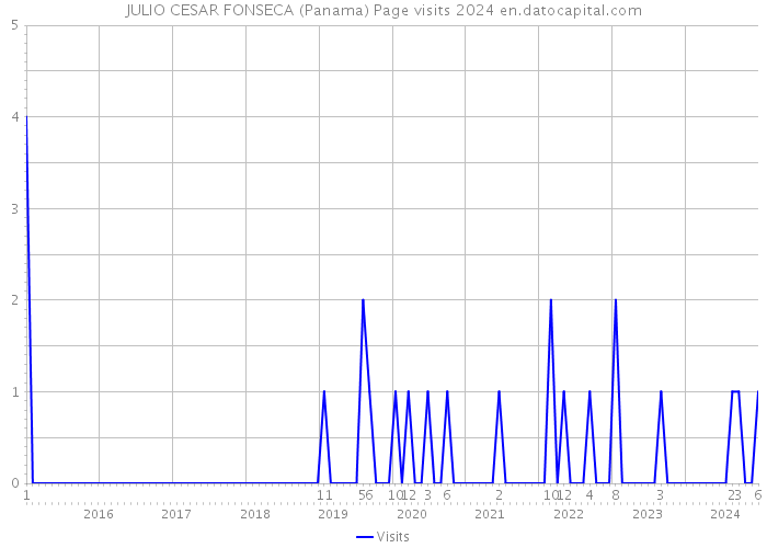 JULIO CESAR FONSECA (Panama) Page visits 2024 