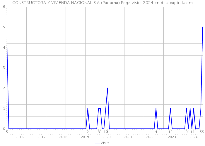 CONSTRUCTORA Y VIVIENDA NACIONAL S.A (Panama) Page visits 2024 