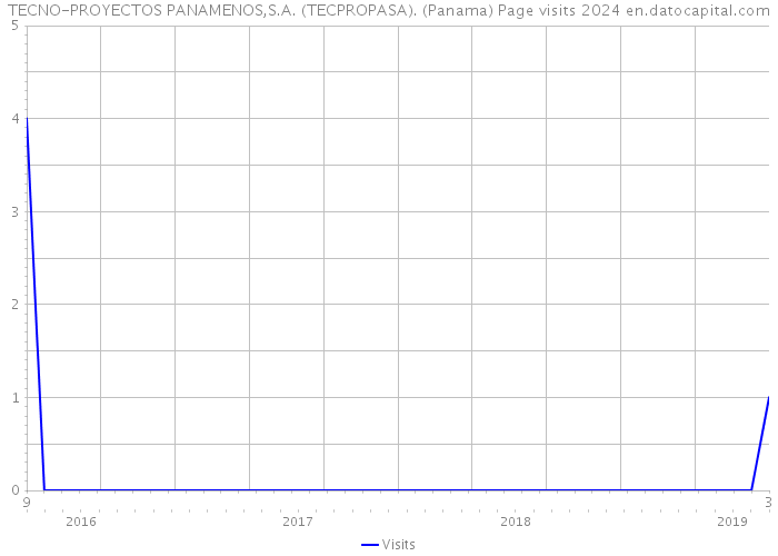 TECNO-PROYECTOS PANAMENOS,S.A. (TECPROPASA). (Panama) Page visits 2024 