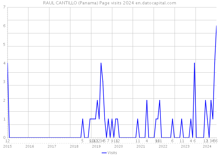 RAUL CANTILLO (Panama) Page visits 2024 