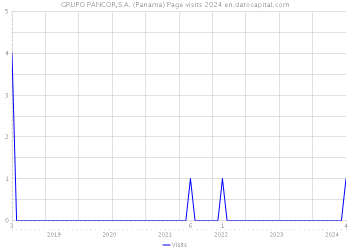 GRUPO PANCOR,S.A. (Panama) Page visits 2024 