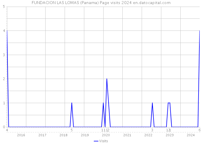 FUNDACION LAS LOMAS (Panama) Page visits 2024 