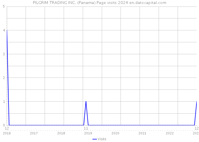 PILGRIM TRADING INC. (Panama) Page visits 2024 
