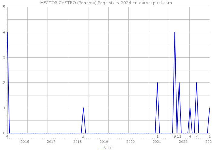 HECTOR CASTRO (Panama) Page visits 2024 