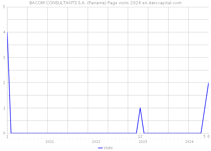 BACOM CONSULTANTS S.A. (Panama) Page visits 2024 
