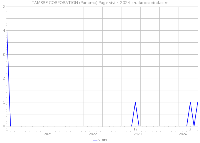 TAMBRE CORPORATION (Panama) Page visits 2024 