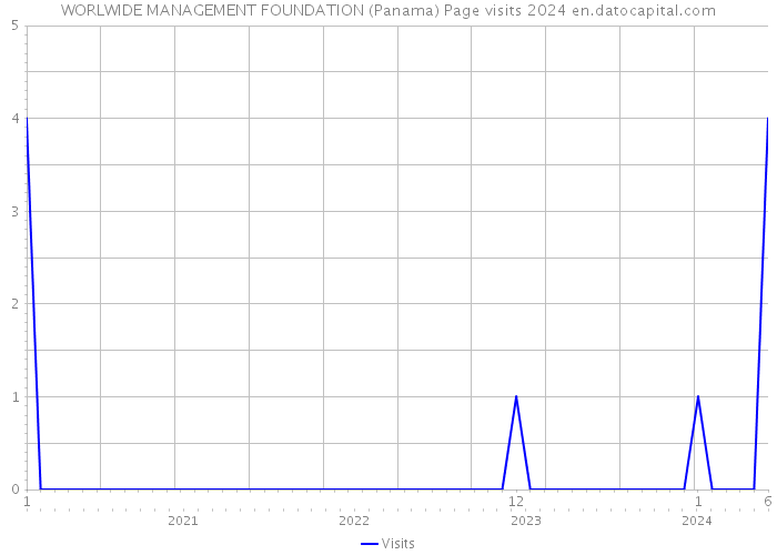 WORLWIDE MANAGEMENT FOUNDATION (Panama) Page visits 2024 