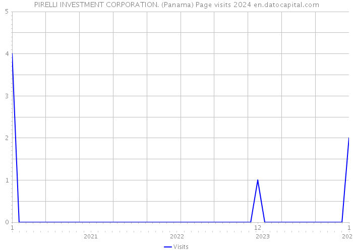 PIRELLI INVESTMENT CORPORATION. (Panama) Page visits 2024 