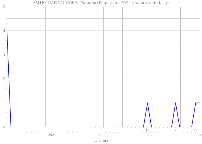 VALLEY CAPITAL CORP. (Panama) Page visits 2024 