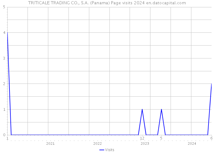 TRITICALE TRADING CO., S.A. (Panama) Page visits 2024 