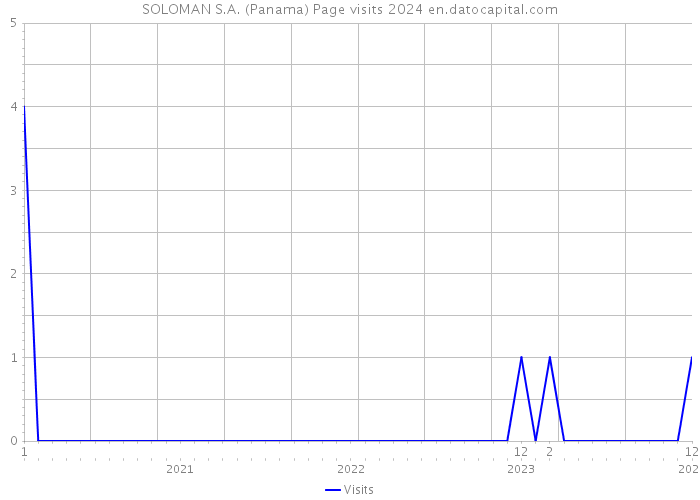 SOLOMAN S.A. (Panama) Page visits 2024 