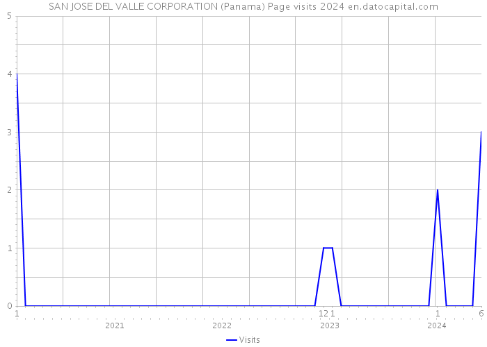 SAN JOSE DEL VALLE CORPORATION (Panama) Page visits 2024 