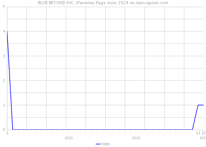 BLUE BEYOND INC. (Panama) Page visits 2024 