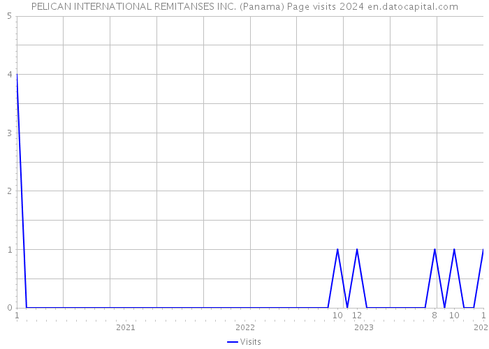 PELICAN INTERNATIONAL REMITANSES INC. (Panama) Page visits 2024 