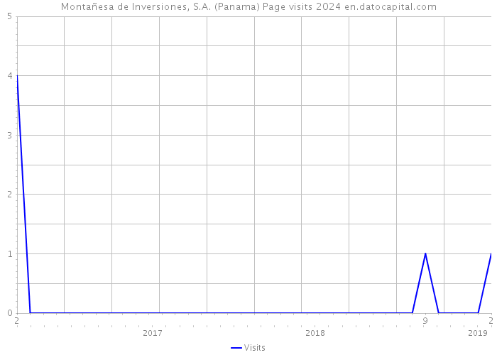 Montañesa de Inversiones, S.A. (Panama) Page visits 2024 