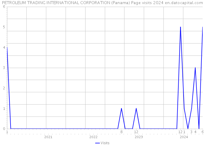 PETROLEUM TRADING INTERNATIONAL CORPORATION (Panama) Page visits 2024 