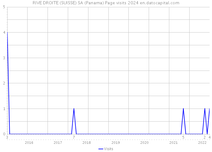 RIVE DROITE (SUISSE) SA (Panama) Page visits 2024 
