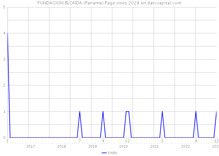 FUNDACION BLONDA (Panama) Page visits 2024 