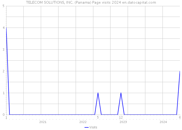 TELECOM SOLUTIONS, INC. (Panama) Page visits 2024 