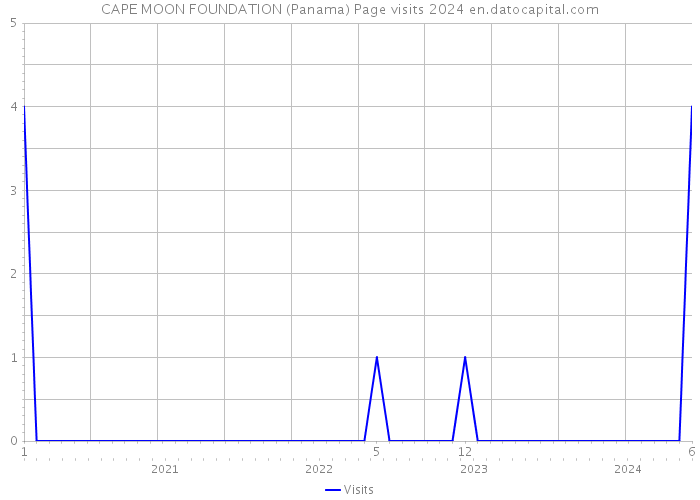 CAPE MOON FOUNDATION (Panama) Page visits 2024 