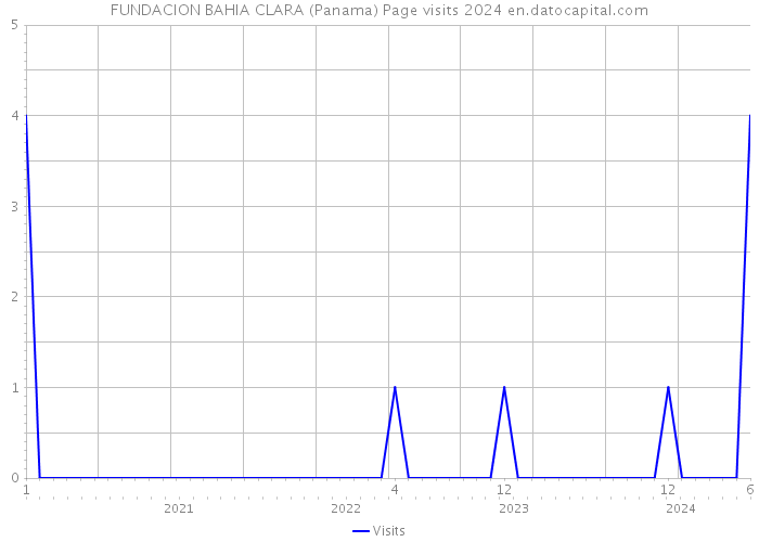 FUNDACION BAHIA CLARA (Panama) Page visits 2024 