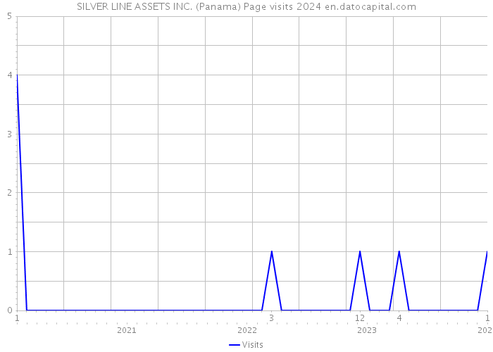 SILVER LINE ASSETS INC. (Panama) Page visits 2024 
