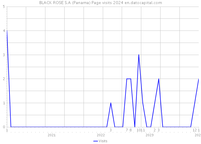 BLACK ROSE S.A (Panama) Page visits 2024 