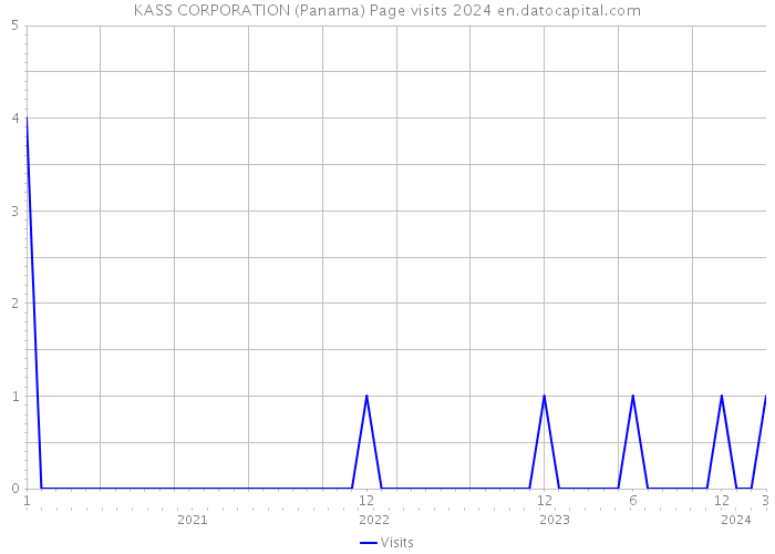 KASS CORPORATION (Panama) Page visits 2024 