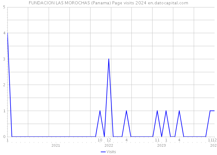 FUNDACION LAS MOROCHAS (Panama) Page visits 2024 