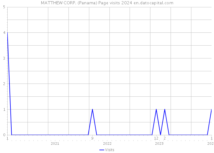 MATTHEW CORP. (Panama) Page visits 2024 